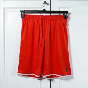 CHALLENGER TEAMWEAR Men’s Orange Basketball 9” Inseam Shorts Size Adult Small